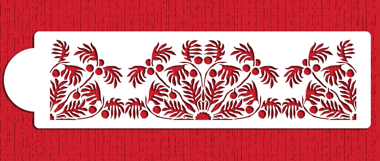 Hawaiian Palm Cake Stencil Tier #2 | C577 by Designer Stencils | Cake Decorating Tools |